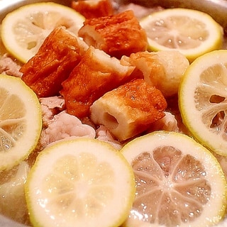 生姜とレモンが香るキャベツと豚の塩鍋